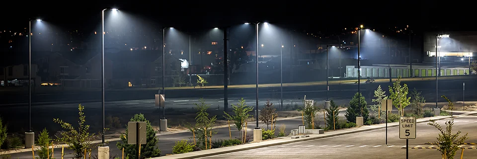 Advanced Electrical Service can install and repair parking lot lighting and poles.